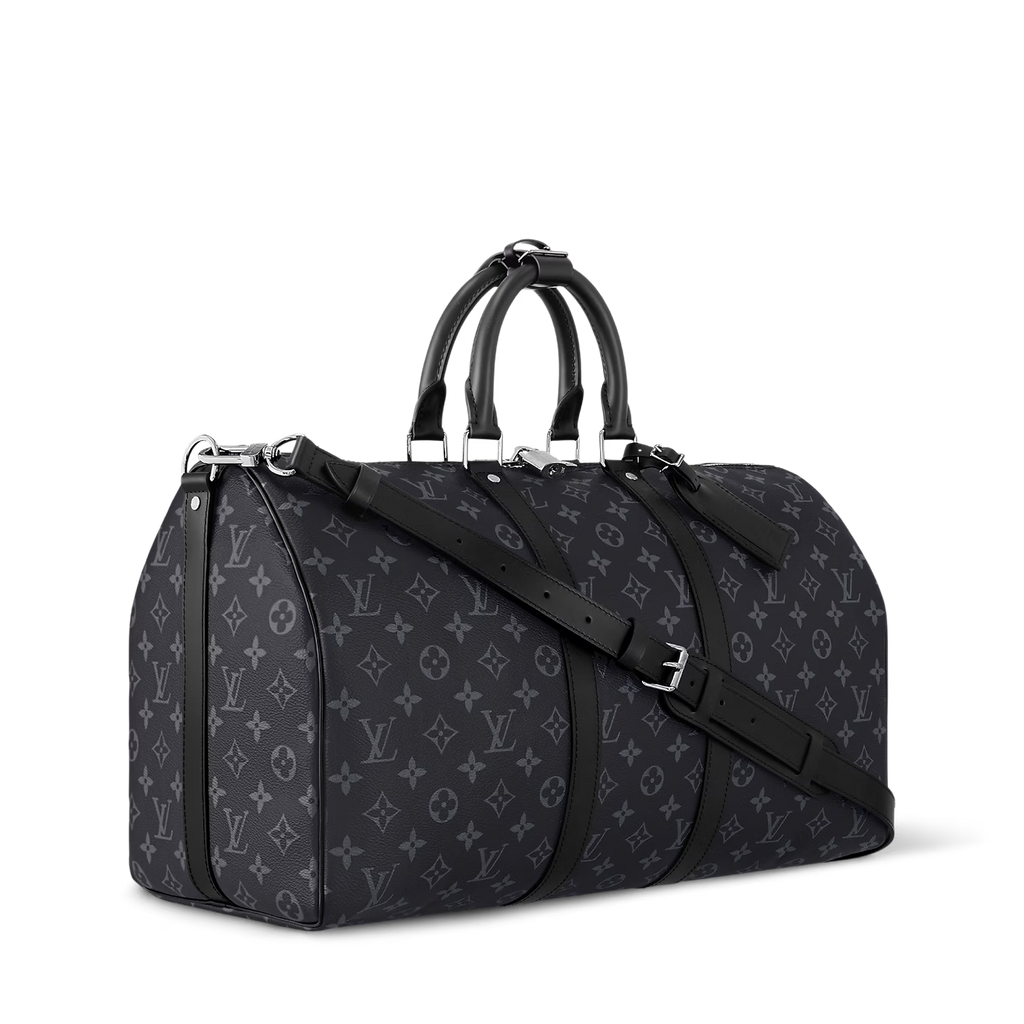 Sac de voyage Louis Vuitton - Keepall Bandoulière 45 - Toile Monogram Éclipse