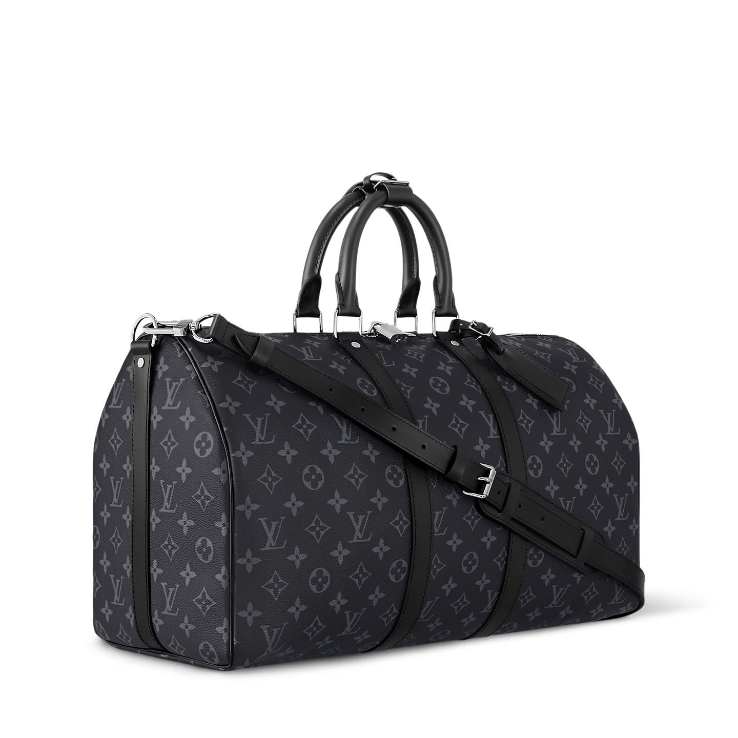 Sac de voyage Louis Vuitton - Keepall Bandoulière 45 - Toile Monogram Éclipse