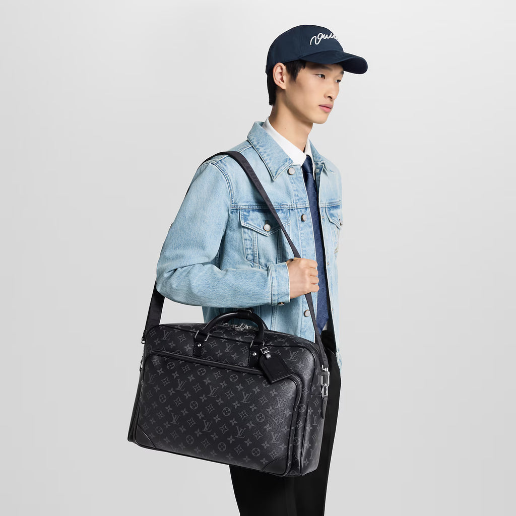 Sac de voyage Louis Vuitton - Weekender - Toile Monogram Éclipse