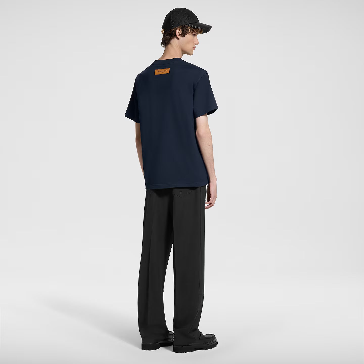 T-Shirt Louis Vuitton - embossé LV - Bleu Marine