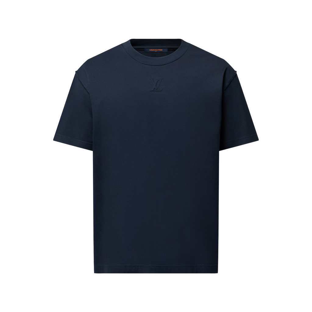 T-Shirt Louis Vuitton - embossé LV - Bleu Marine