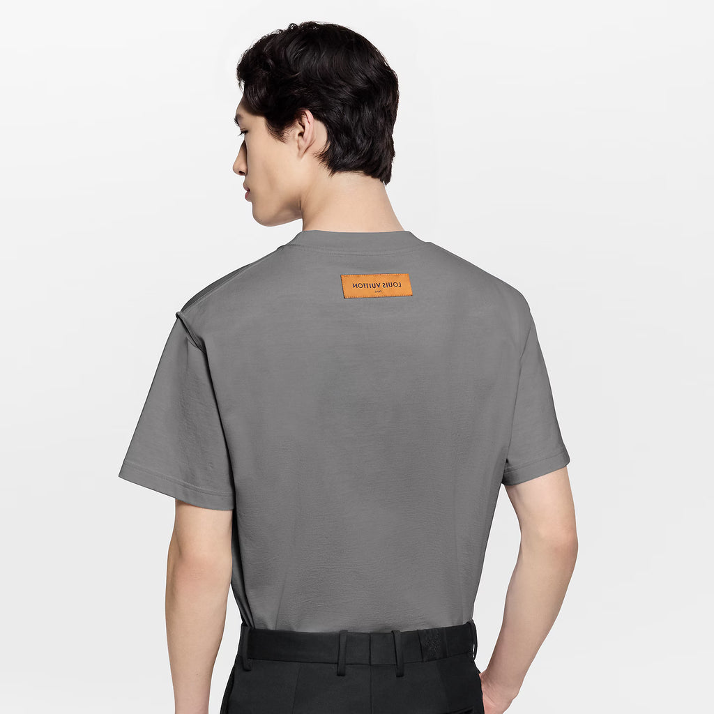 T-Shirt Louis Vuitton - embossé LV - Gris