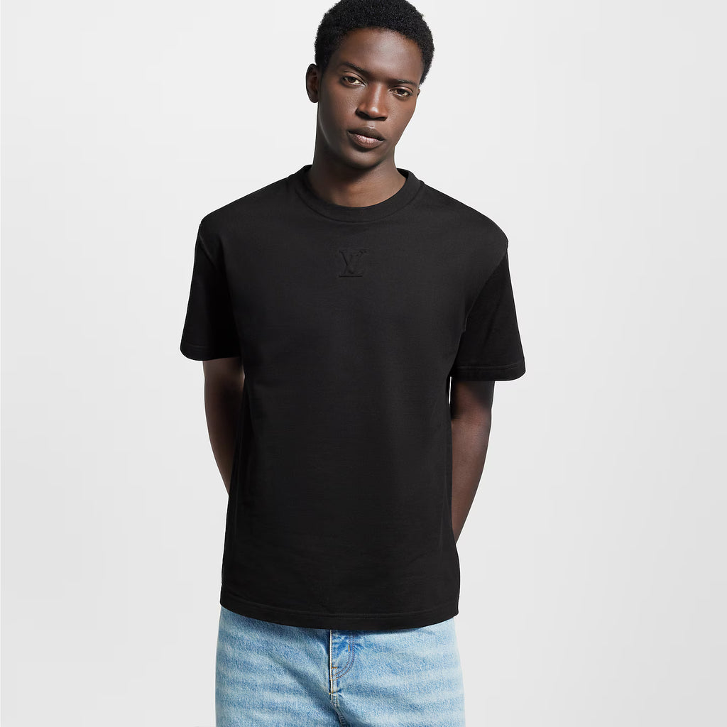 T-Shirt Louis Vuitton - embossé LV - Noir