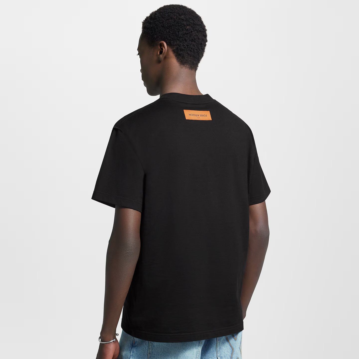 T-Shirt Louis Vuitton - embossé LV - Noir