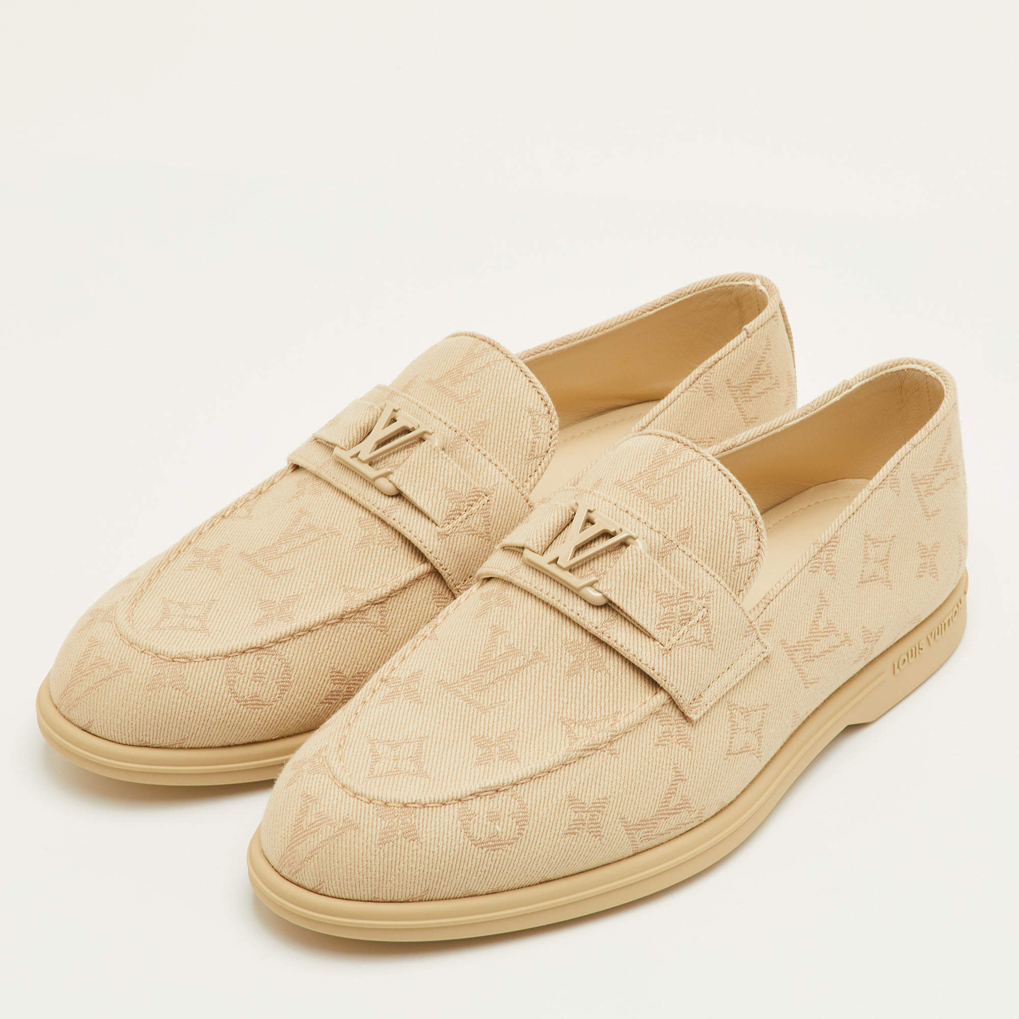 Mocassin Louis Vuitton - Monogram - Beige