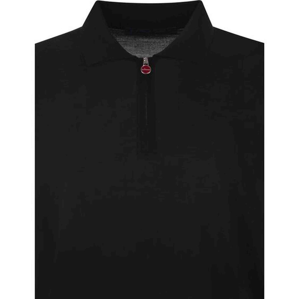 Polo Kiton - Col Zippé - Noir