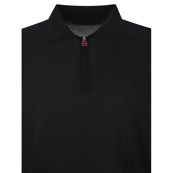 Polo Kiton - Col Zippé - Noir