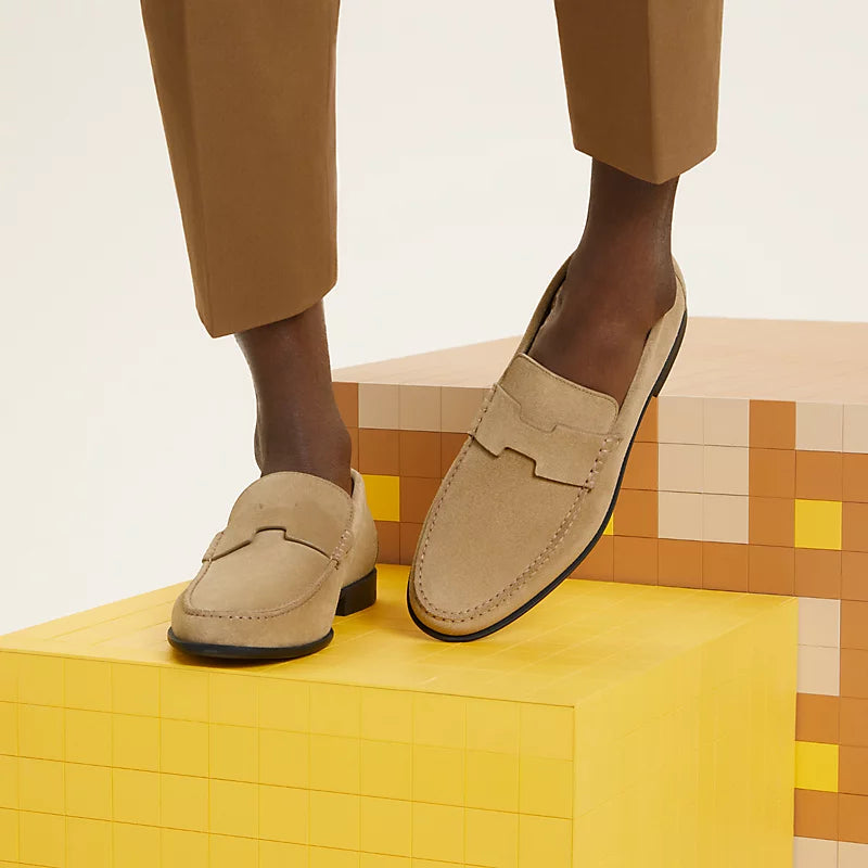 Mocassins Hermes - Duke - Beige Argile