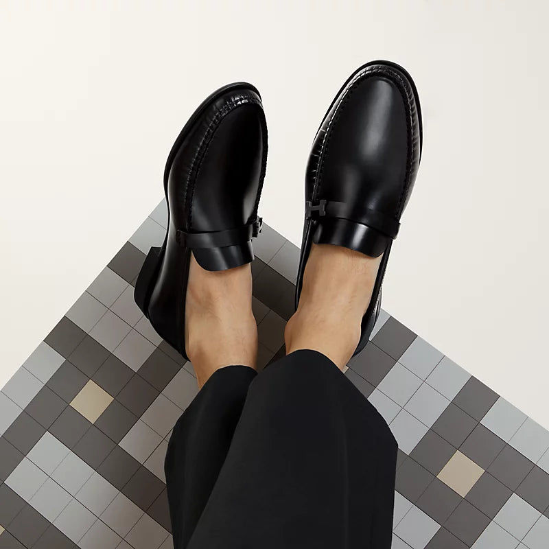 Mocassin Hermes - Idem - Noir