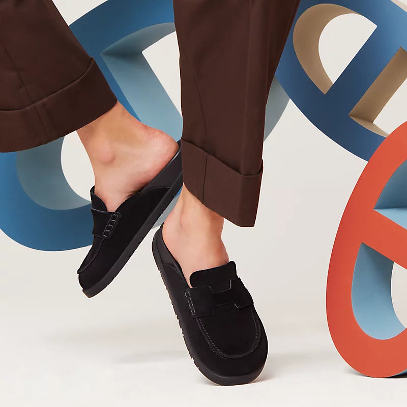 Mules Hermes - Go - Noir