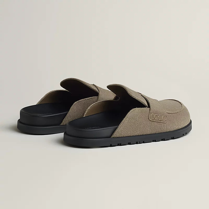 Mules Hermes - Go - Étoupe