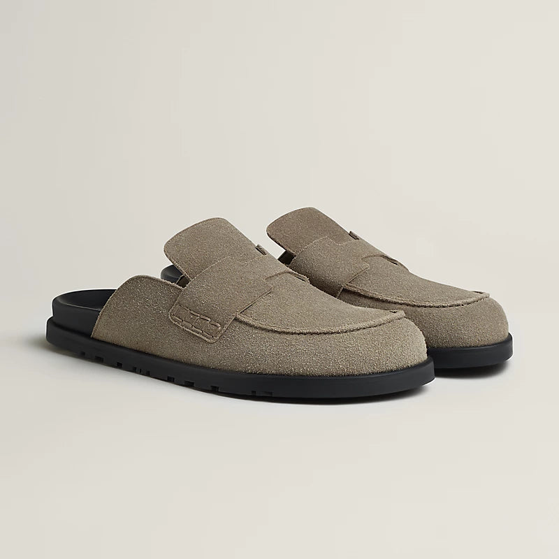 Mules Hermes - Go - Étoupe