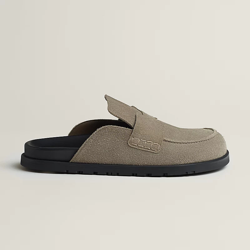 Mules Hermes - Go - Étoupe