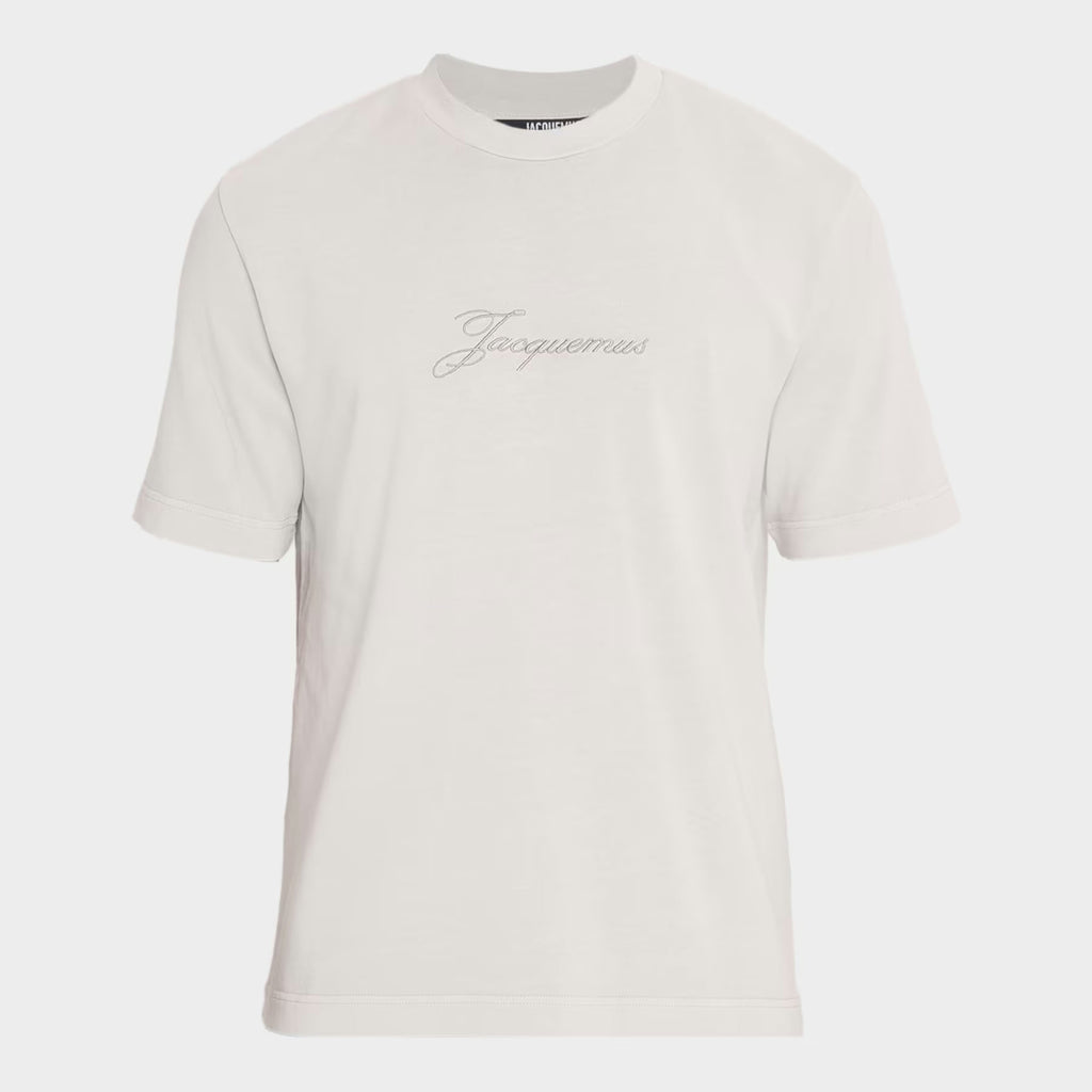 T-Shirt Jacquemus - Logo Brodé - Beige