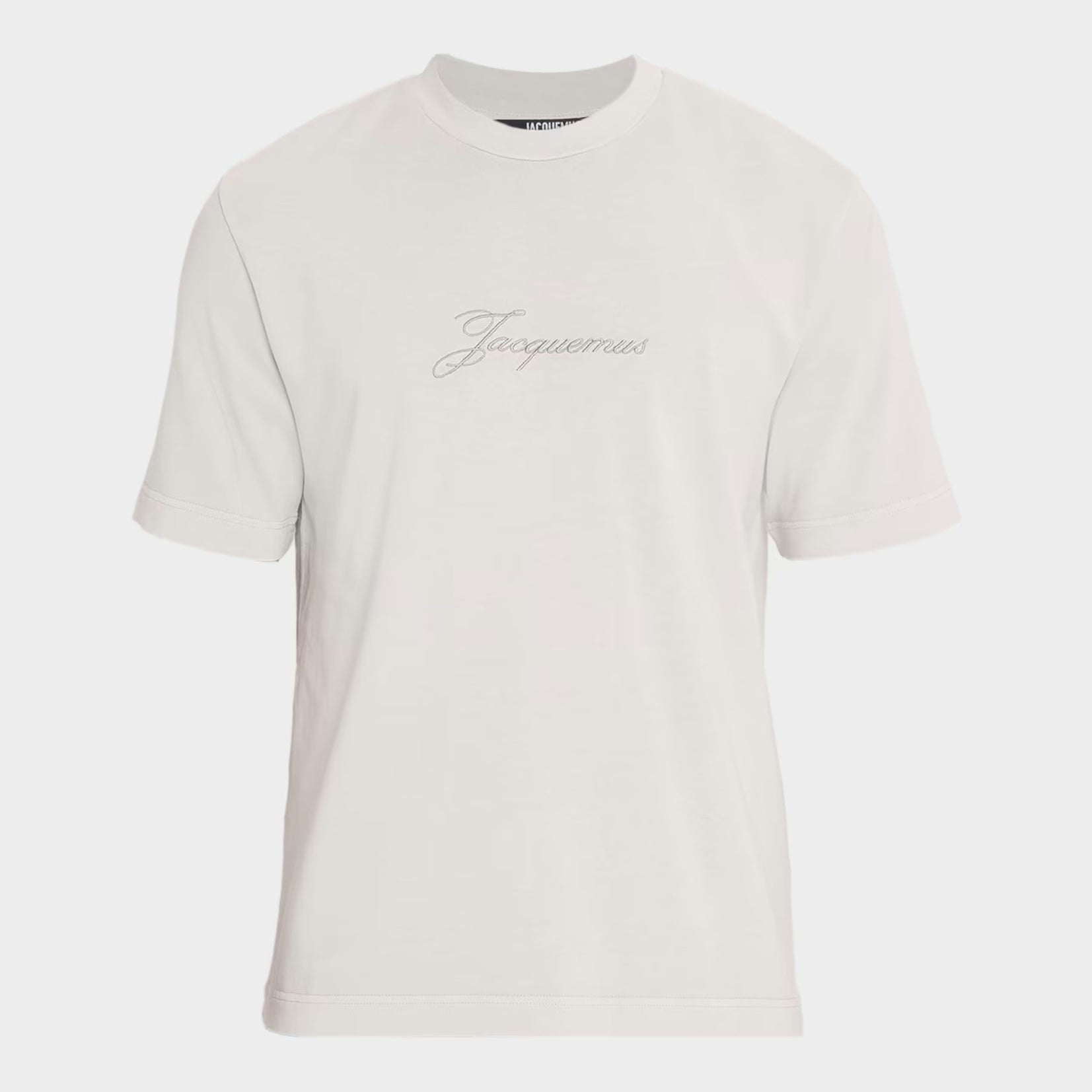 T-Shirt Jacquemus - Logo Brodé - Beige