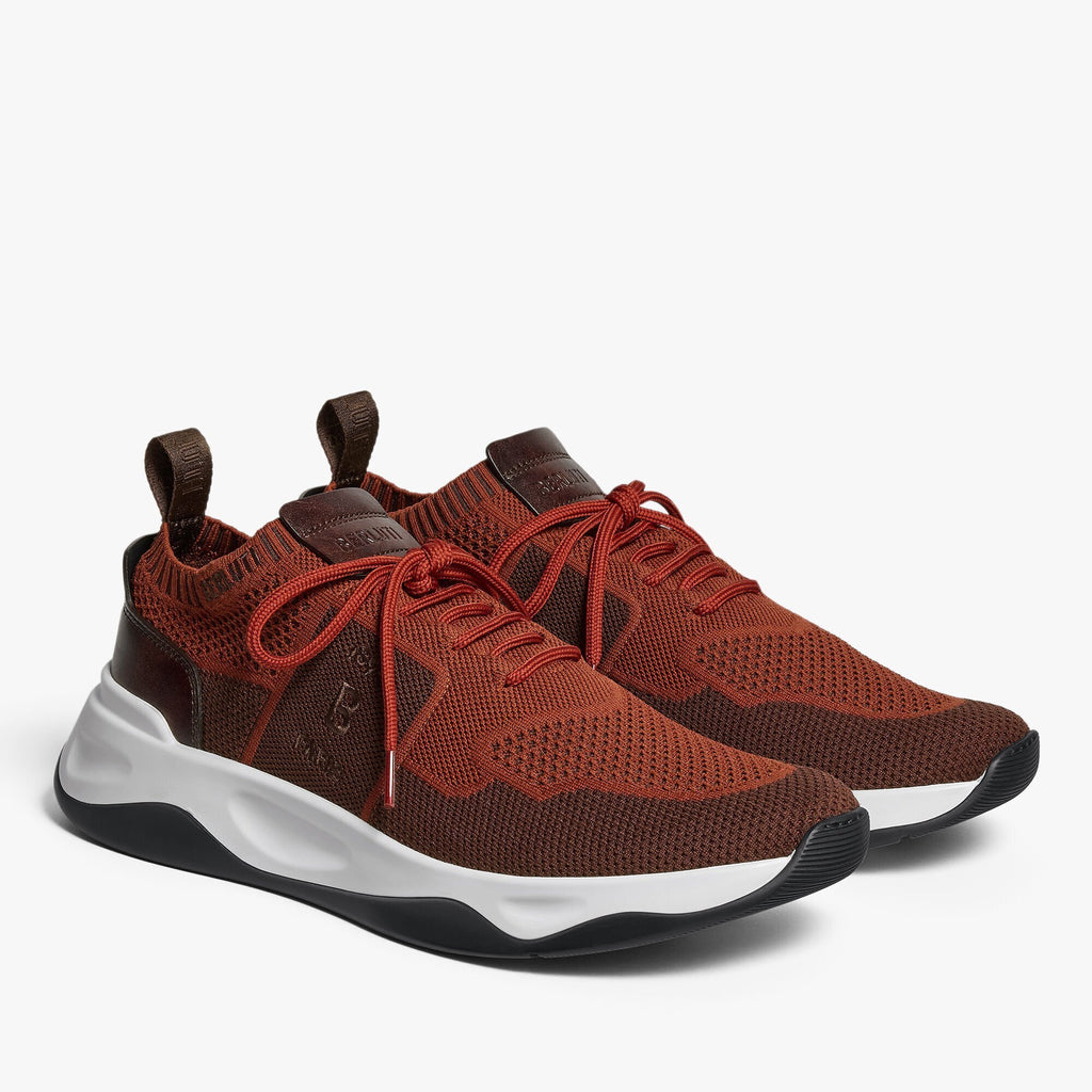 Espadrilles Berluti - Shadow - Lin et Cuir  - Orange