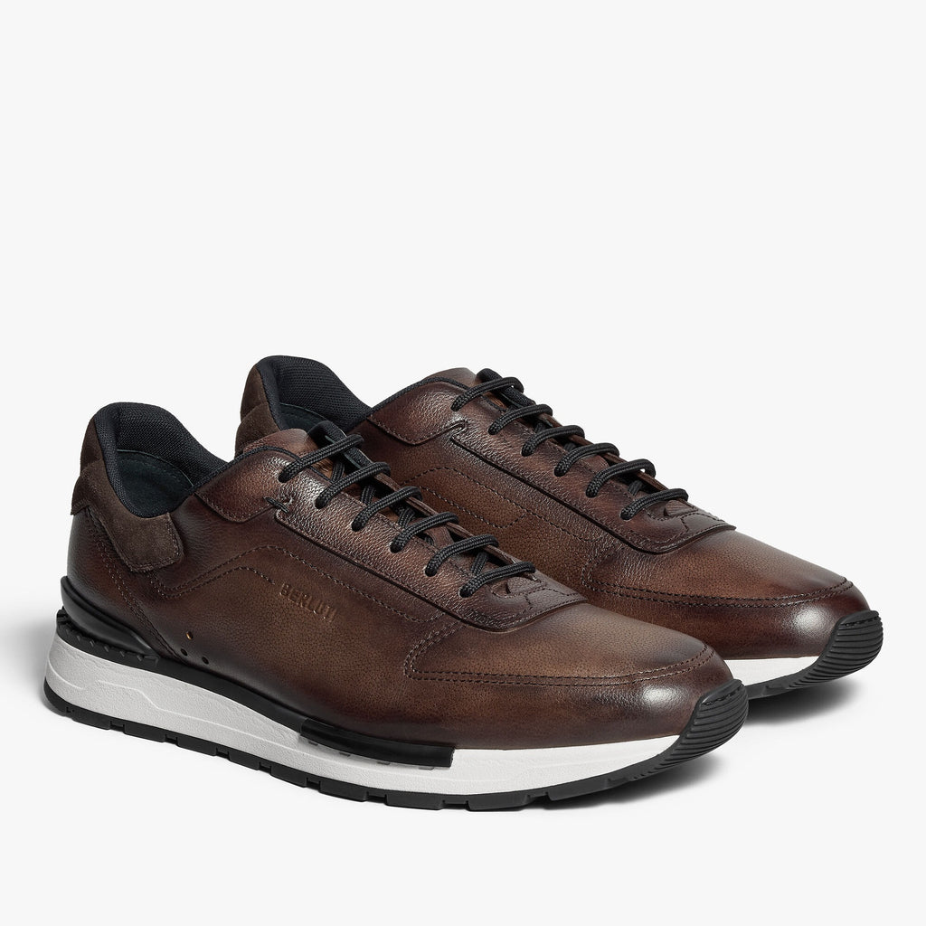 Espadrilles Berluti - Fast Track en Cuir de Veau - Marron