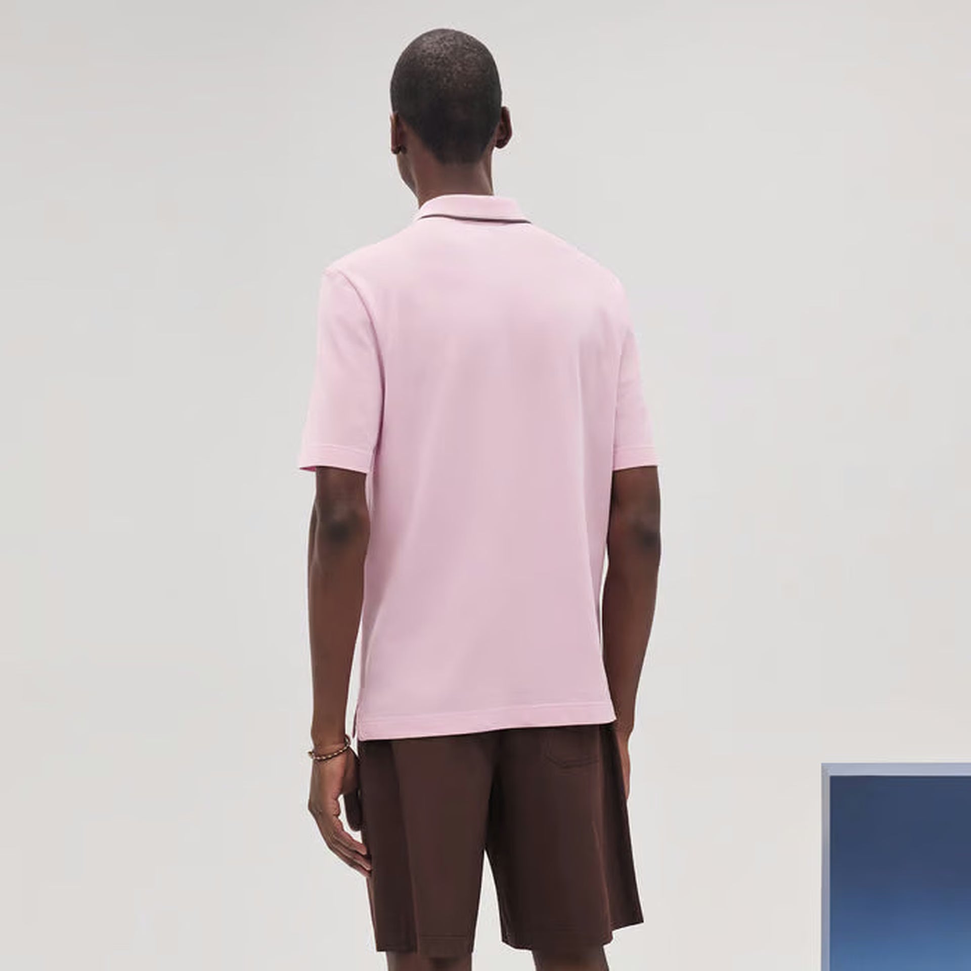 Polo Hermes - Piqures Sellier - Rose