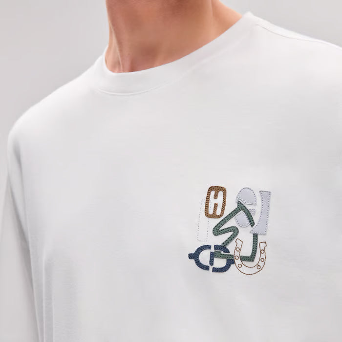 T-Shirt Hermes - "H Puzzle" - Blanc