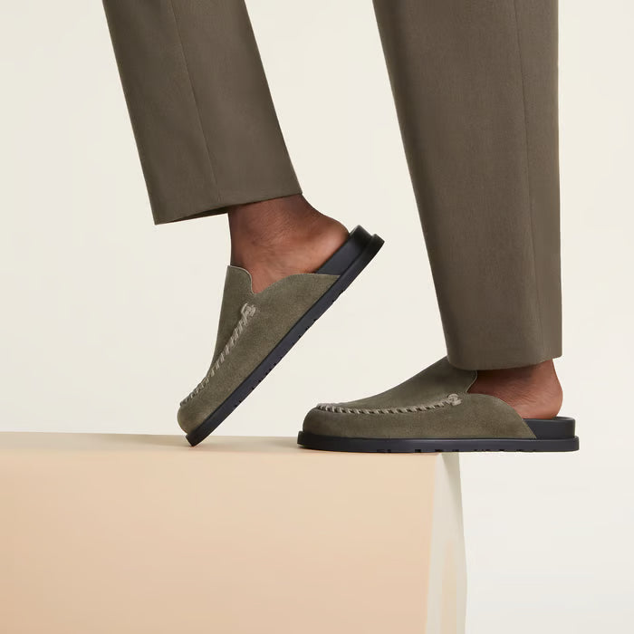 Mules Hermes - Johan - Étoupe