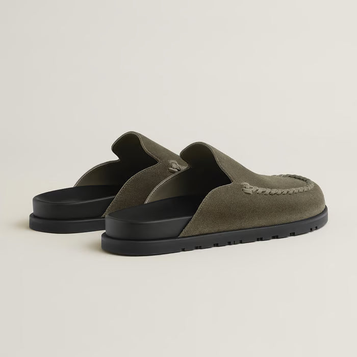 Mules Hermes - Johan - Étoupe