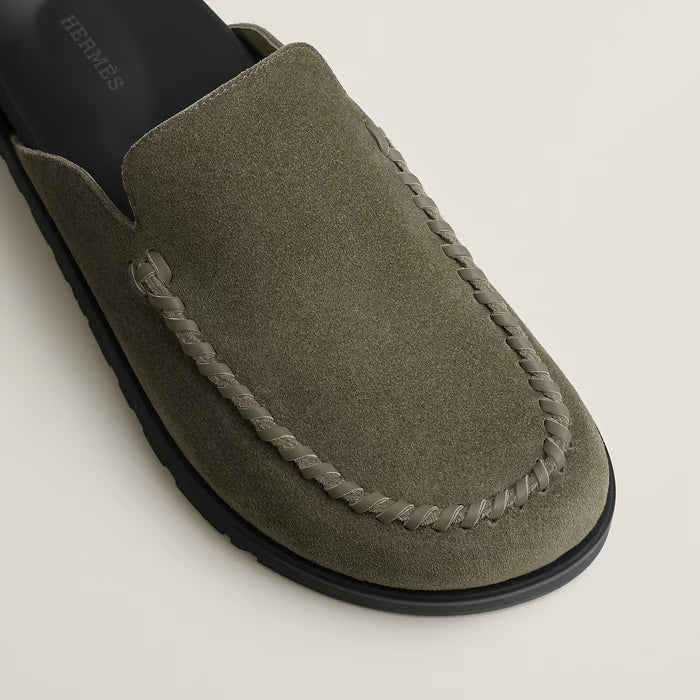 Mules Hermes - Johan - Étoupe