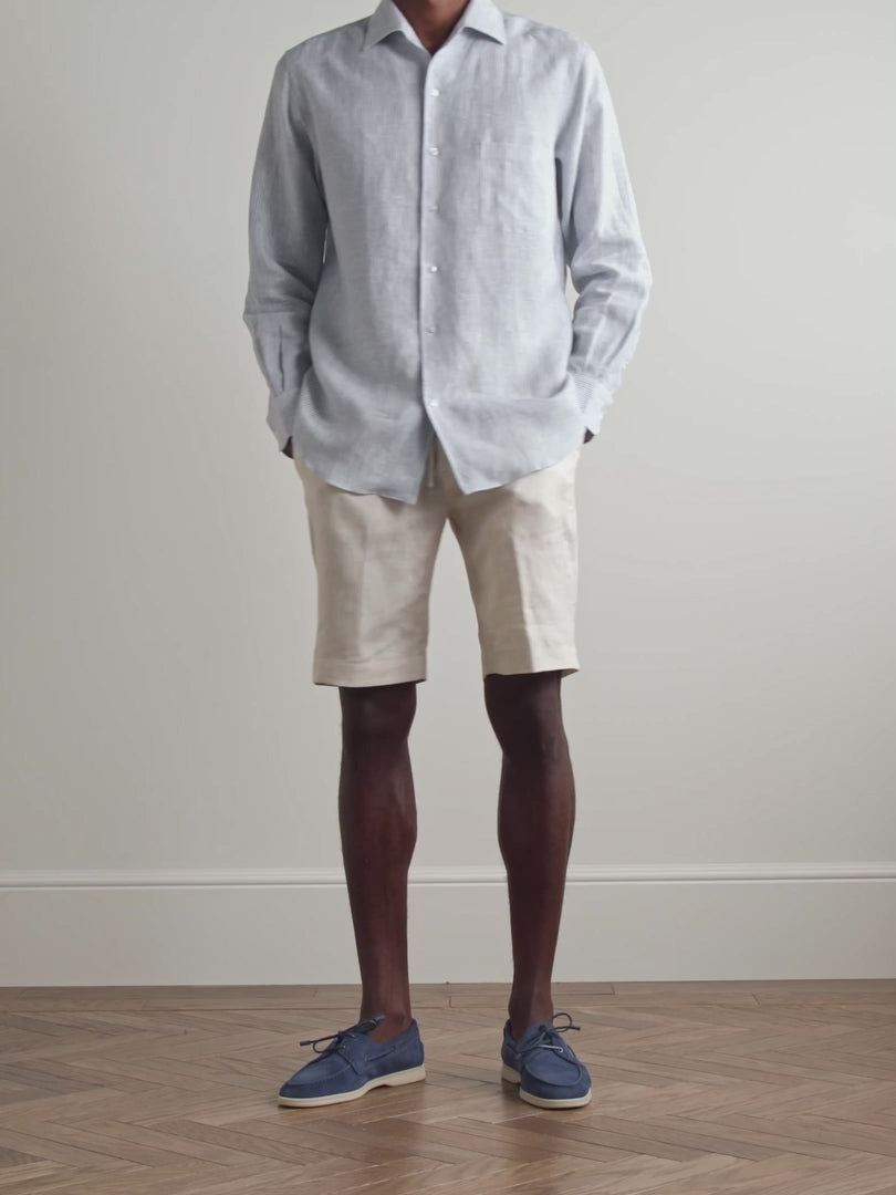 Chemise Loro Piana - Lin - Bleu