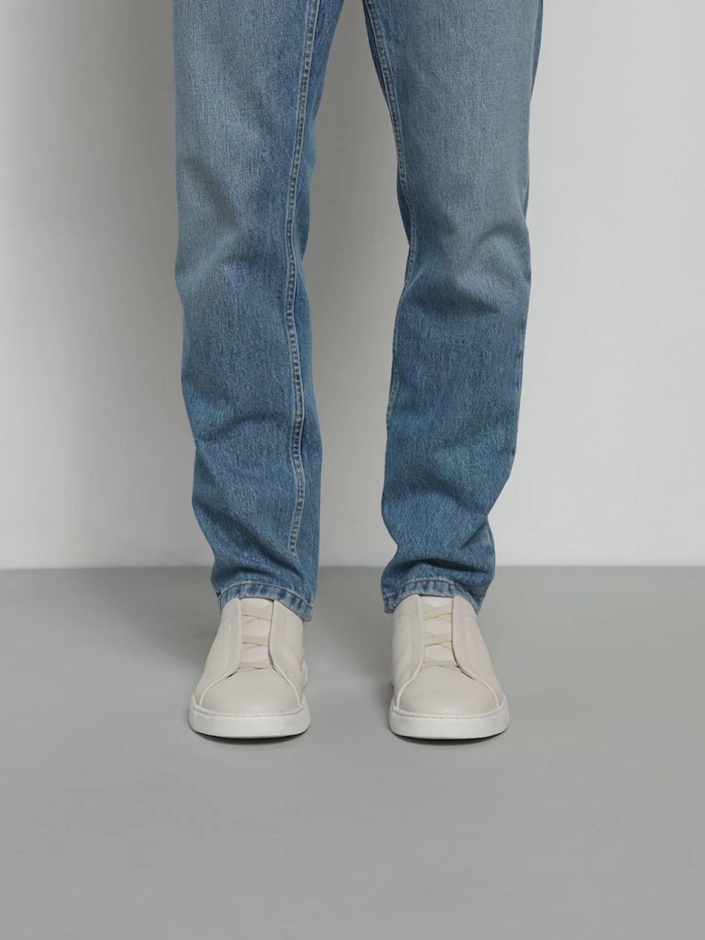 Espadrilles Zegna - Triple Stitch™ - Cuir de Cerf - Blanc