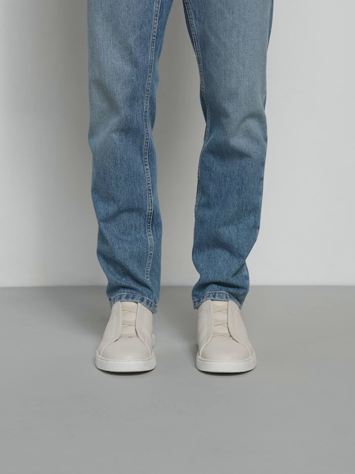 Espadrilles Zegna - Triple Stitch™ - Cuir de Cerf - Blanc