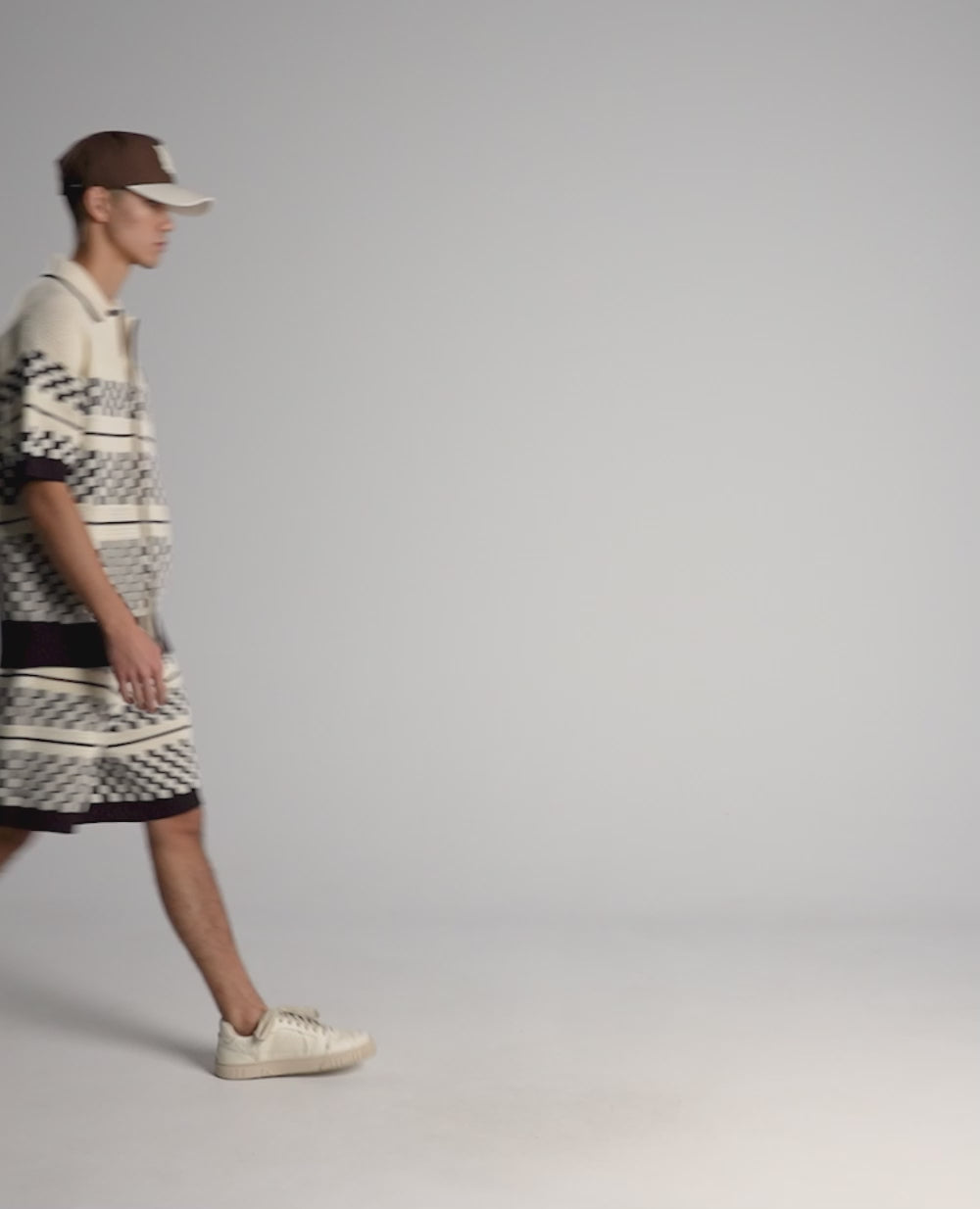 Ensemble Amiri - Laine - Blanc / Brun