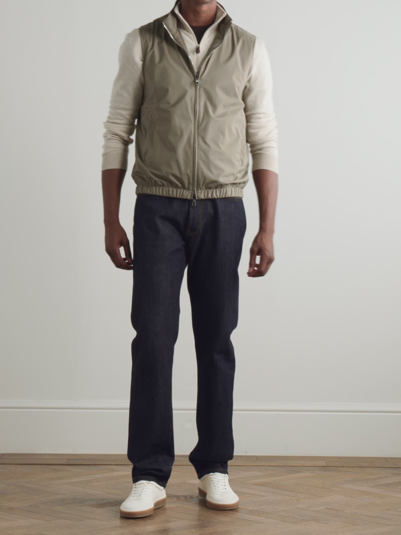 Gilet Loro Piana - Slim-Fit Reversible Storm System® WindWish™ - Vert