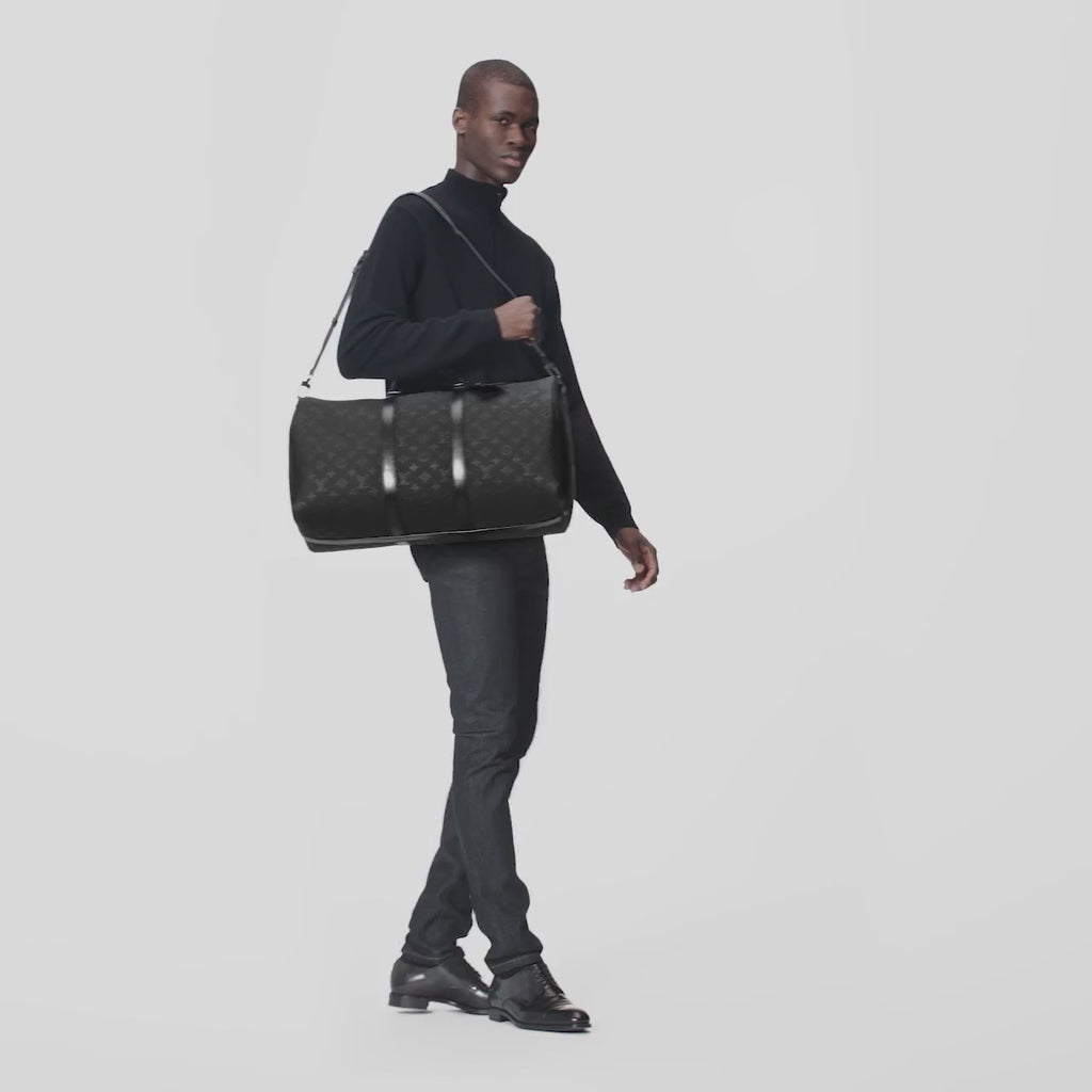 Sac de voyage Louis Vuitton - Keepall Bandoulière 50 - Toile Monogram et cuir Taurillon
