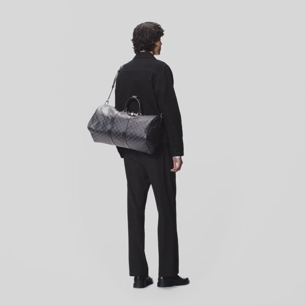 Sac de voyage Louis Vuitton - Keepall Bandoulière 45 - TOILE DAMIER GRAPHITE