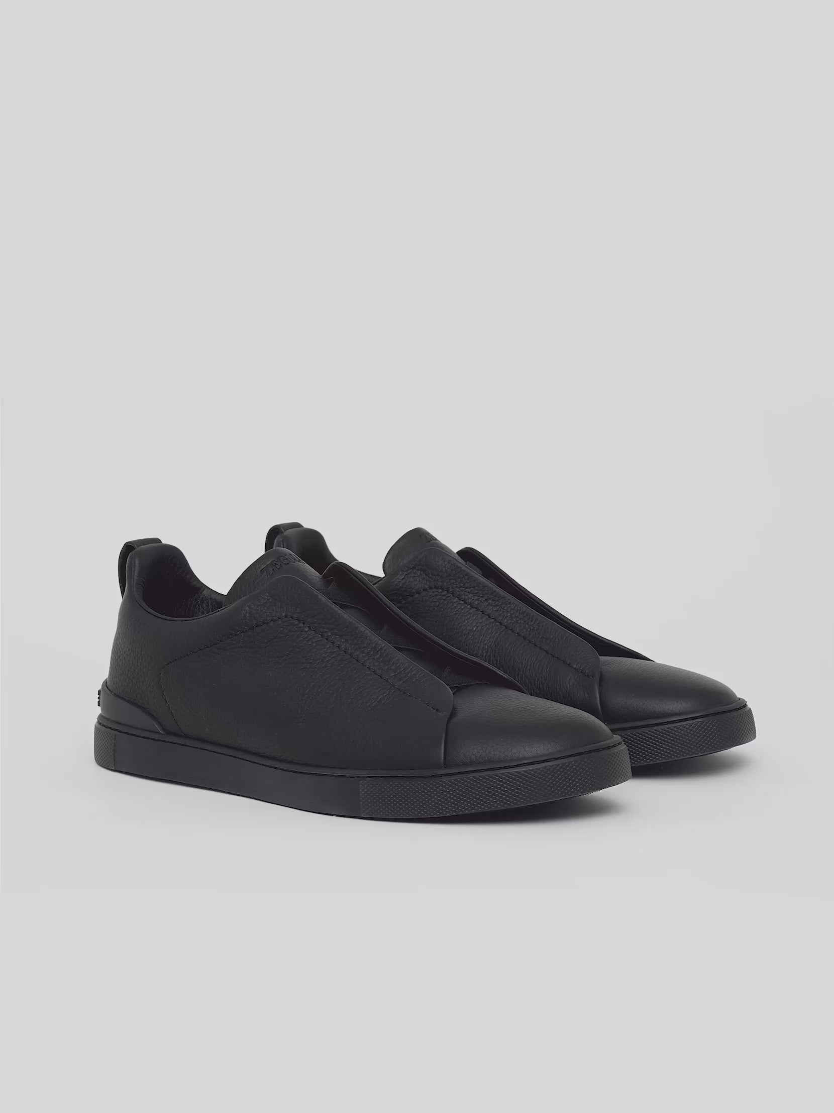 Espadrilles Zegna - Triple Stitch™ SECONDSKIN - En Cuir Noires