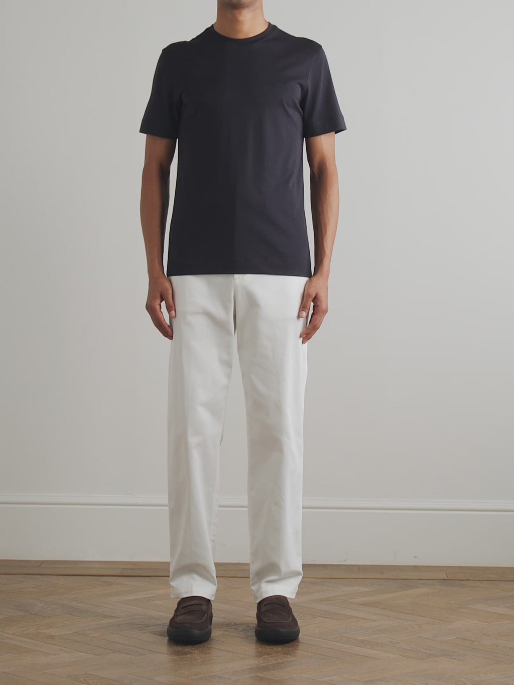 T-Shirt Zegna - Coton - Bleu Marine