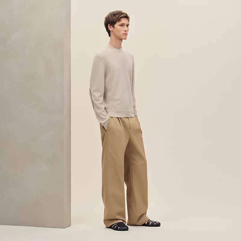 Pull Hermes - Col Rond - Beige