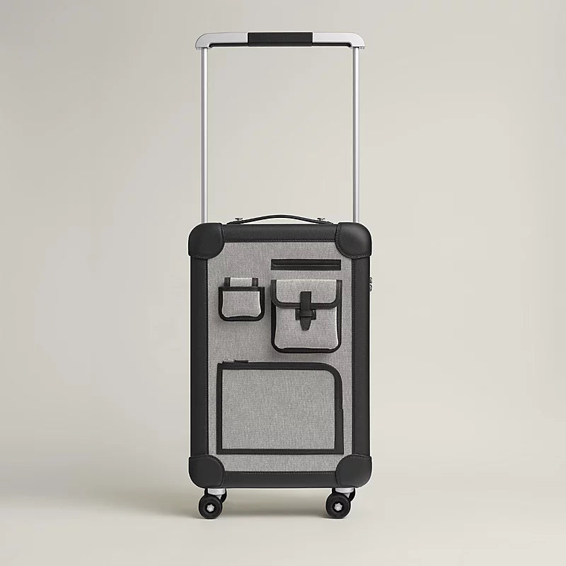 Valise Hermès - R.M.S Cargo Cabin - Ecru/Noir