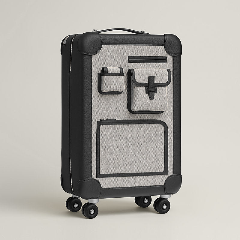 Valise Hermès - R.M.S Cargo Cabin - Ecru/Noir