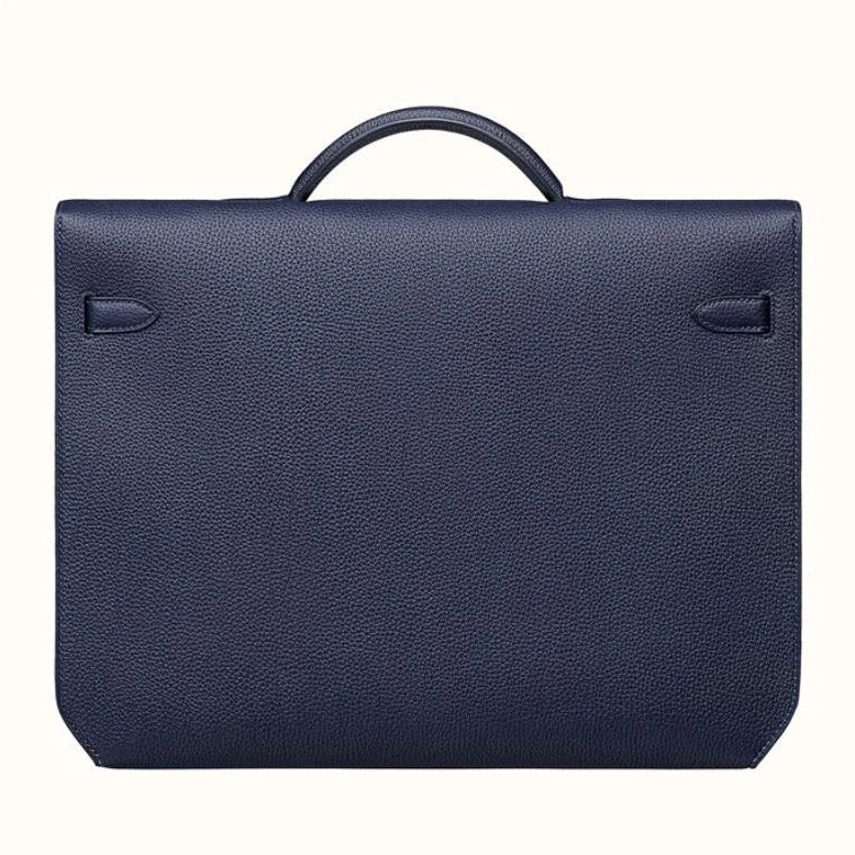 Porte-documents Hermes - Depeche 36 - Bleu Marine