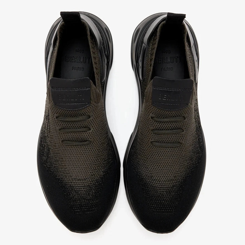 Espadrilles Berluti - Shadow - Lin et Cuir - Marron Foncé