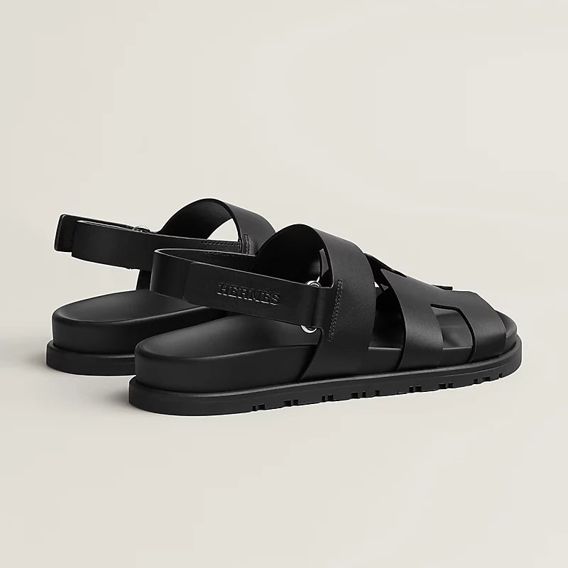 Sandales Hermes - Genius - Noir