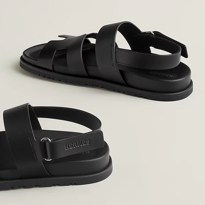 Sandales Hermes - Genius - Noir
