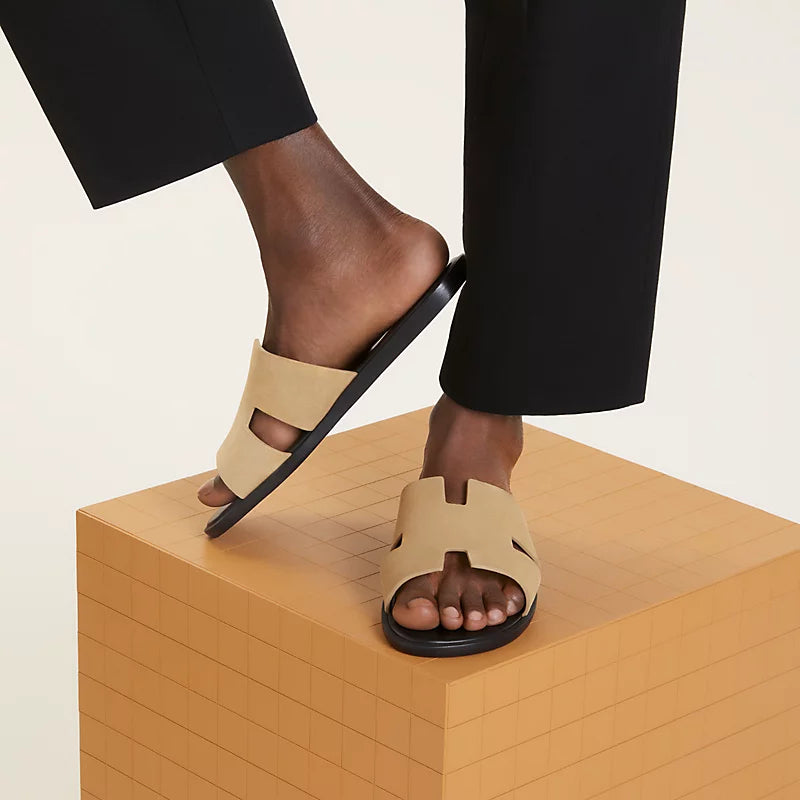 Sandales Hermes - Izmir - Beige Albâtre