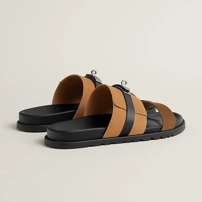 Sandales Hermes - Jackson - Marron