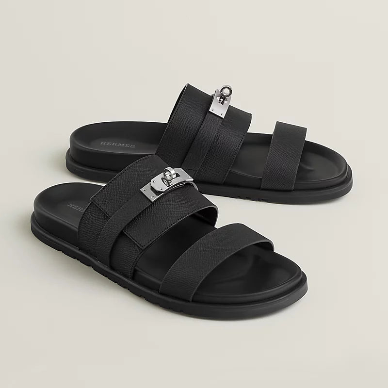 Sandales Hermes - Jackson - Noir