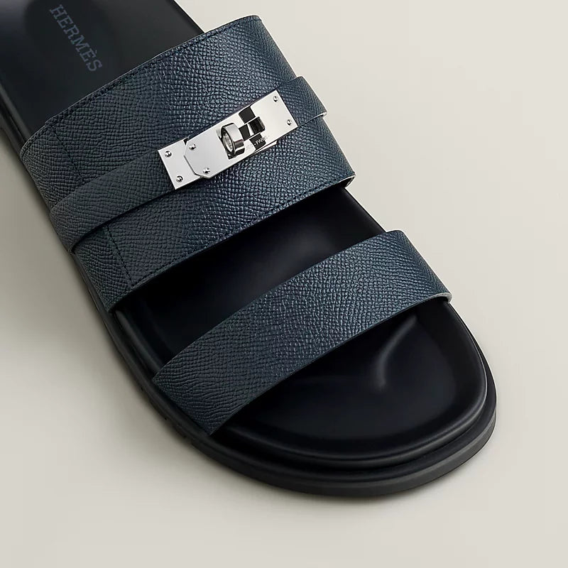Sandales Hermes - Jackson - Bleu marine