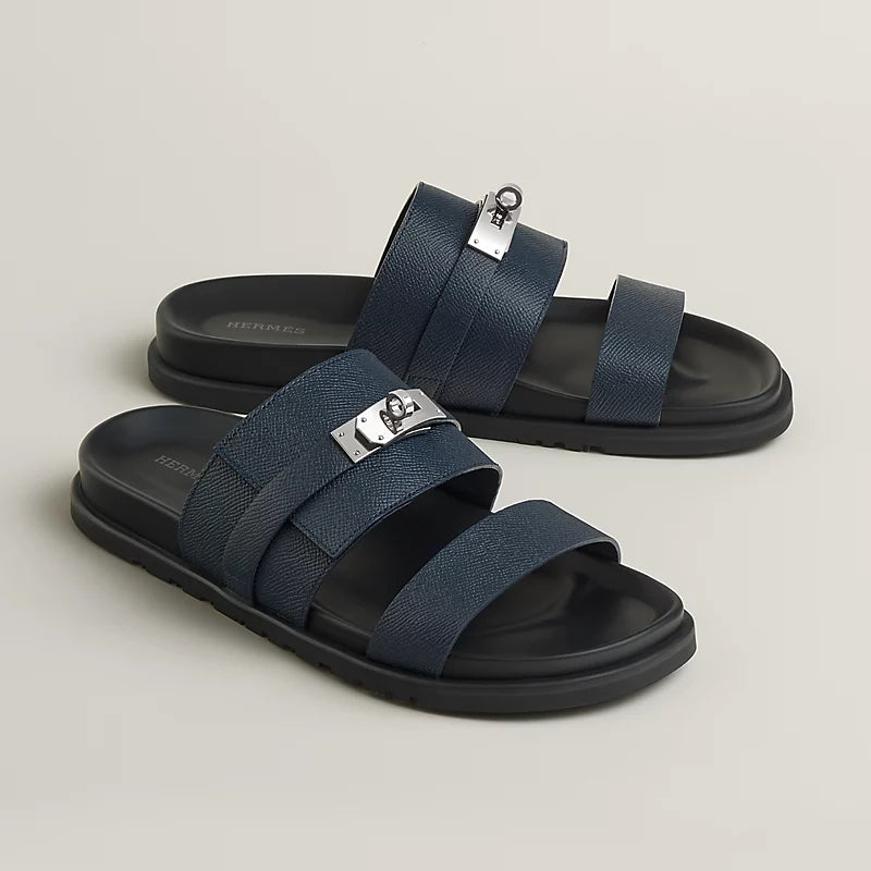Sandales Hermes - Jackson - Bleu marine