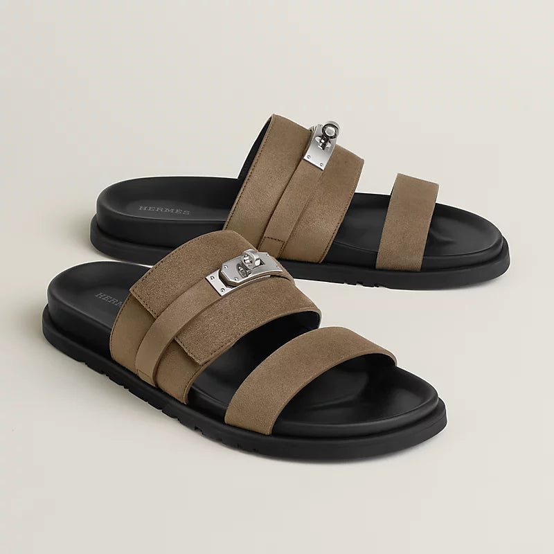 Sandales Hermes - Jackson - Étoupe