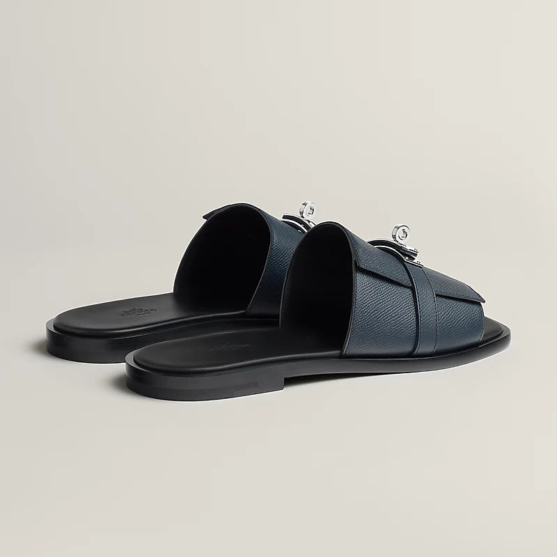 Sandales Hermes - Gabriel - Bleu Marine