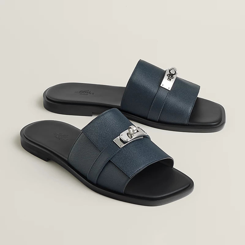 Sandales Hermes - Gabriel - Bleu Marine